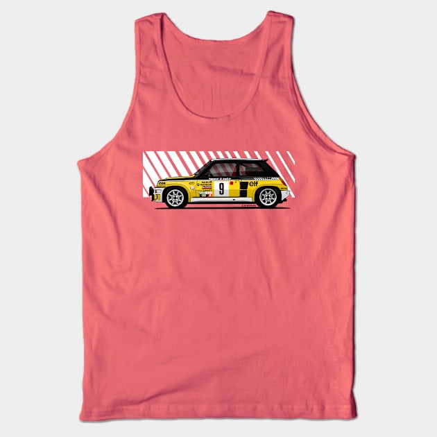 The amazing rally car rear engined Tank Top by jaagdesign